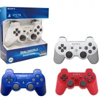 Stick Stik PS3 Wireless Original Pabrik Warna Putih Merah Biru