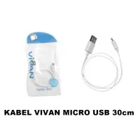 KABEL VIVAN ORIGINAL MICRO USB 30CM. Kabel Casan Pendek. Kabel Charger