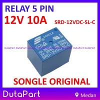 Relay 12V 10A ORIGINAL SONGLE SRD-12VDC-SL-C 5 PIN Kaki 5P