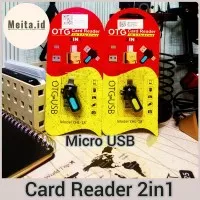 Card reader 2 in 1 Micro USB OTG adapter For Android Phone/Laptop/PC