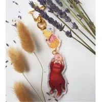 otter acrylic keychain | ganci akrilik berang berang cute