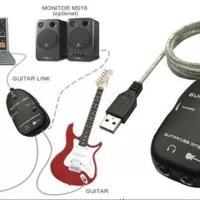 MURAH USB Guitar Link Cable Souncard Efek Ke Pc/laptop