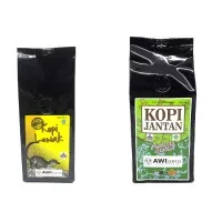 AWI COFFEE Kopi Luwak 100 gr + King Jantan Peaberry 250 gr | Arabica