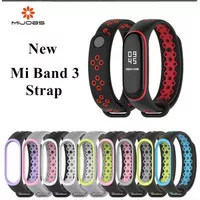 NEW Strap Watchband Breathable Silicone Xiaomi Mi Band 3 Mijobs Sport