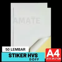 Kertas Sticker Doff HVS A4 isi 50 Lembar / Label Stiker