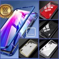 SAMSUNG GALAXY J4 PLUS PRIME LUXURY MAGNETIC HARD CASE TEMPERED GLASS