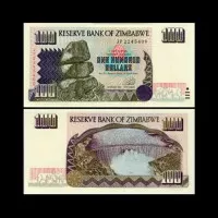 UANG ZIMBABWE 100 DOLLAR 1995 UNC ORIGINAL BANKNOTE
