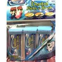 Dental Picks & Brush Char Mi Charmi Art 186 Tusuk Gigi Plastik Sikat