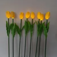 Lampu Hias Bunga Tulip Kuning/Lampu Dekorasi/Lampu Taman