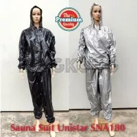 New Sauna Suit / Baju Sauna Unistar Hoodie Dengan Resleting Di Dada