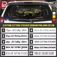 Sticker Nama Untuk mobil | Cutting Sticker | Sticker Kaca Mobil