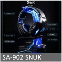 Sades Gaming Headset Snuk SA 902 Snuk SA902 Usb 7.1 Surround