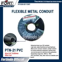 FLEXIBLE METAL CONDUIT FLEXPV 3/4" PTN-21 PVC COATED PITHON FORT