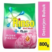 Rinso Deterjen Powder + Molto Rose Fresh 800G