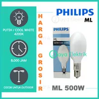 PHILIPS ML 500W 500 Watt E40 220-230V - Lampu Mercury