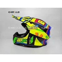 HELM JPX CROSS X4 ROSSI FLUORESCENT BLACK DOP TRAIL SUPER CROSS