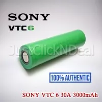 Authentic Sony VTC6 30A 3000mAh Baterai Vape INR 18650 Not VTC5 VTC4