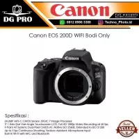 Canon EOS 200D WIFI Bodi Only - Kamera DSLR Canon 200 D BODY - BO
