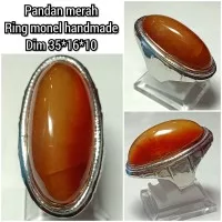 cincin batu akik pandan merah dijamin asli natural termurah 01