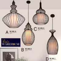 Lampu gantung CONTEMPORER IRON CAGE pendant light ( TYPE A )