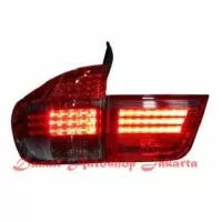 Stop Lamp Stoplamp Lampu BMW X5 E70 2007 2008 - 2013 LED Red Smoke