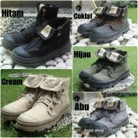 SEPATU BOOTS SNEAKERS BLACK MASTER PALLADIUM ORIGINAL BONUS KAOS KAKI)