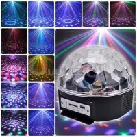 Speaker Lampu Disco - Led Crystal Magic Ball Light