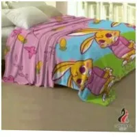 Selimut Bulu Tebal 160x200 Rabbit / Blanket Selimut Pretty Bunny Kado