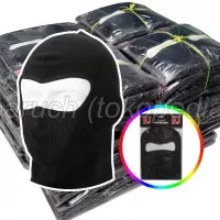 masker motor ninja polos penutup wajah pelindung kepala balaclava mask