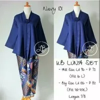 Set kebaya kutubaru floy polos / kebaya wisuda / kebaya acara