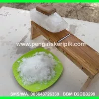 Ice Crusher / Mesin serut es batu manual dari kayu jati