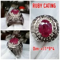 NATURAL BATU PERMATA RUBY MADAGASCAR JAMINAN ASLI NATURAL D10