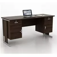 Prodesign Meja Kantor Harris DK160 brown / meja kerja / meja tulis