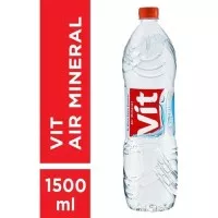 Vit 1500ml air mineral botol besar beli ecer satuan harga murah