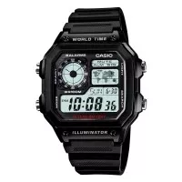 CASIO STANDARD MALE AE-1200WH-1AV / AE1200WH ORIGINAL & BERGARANSI