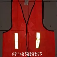 Rompi Jaring Safety Vest Scoth Rompi Proyek Orange Stabilo Kualitas
