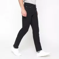 2Nd RED Jeans Pria Slim Fit Ever Green Melar Raw Wash Hitam 133206