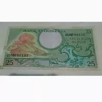 uang kertas 25 rupiah tahun 1959