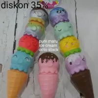PROMO squishy puni maru ice cream octo stack