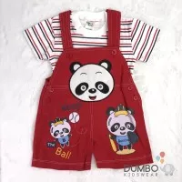 setelan kodok kanvas panda beruang unisex terbaru all size jojon