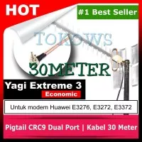 Antena Yagi Extreme 3 Eco Huawei E3276 E3372 Pigtail CRC9 30meter