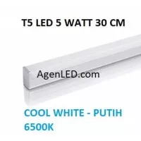 Lampu TL Neon T5 LED 5W 30cm Tube 30 cm 5 w watt biru WHITE PUTIH 4 6