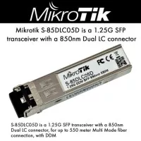 Mikrotik S-85DLC05D SFP Transceiver Gigabit 1.25G LC Multimode