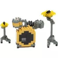 Nanoblock Kawada Jepang - Drum Set NBC-024 - Original