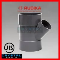 Tee Y 45 RUCIKA 4 x 3 inch PVC AW / Y Branch / TY 45 derajat 4 x 3