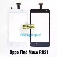 Original Touchscreen Oppo Find Muse R821 - Layar Kaca Sentuh TS - Putih