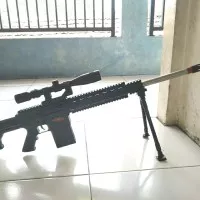 SR-25 M802 Spring DMR Rifle Model Kit Toys Gun Airsoft Sniper Tembakan