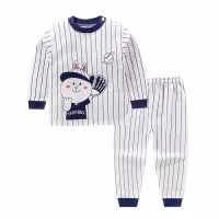 baju bayi setelan baju tidur anak laki-laki motif baseball