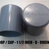 Dop PVC 1 1/2" Rucika D / PVC Dop 1 1/2" D / Cap 1 1/2" Rucika D / PVC