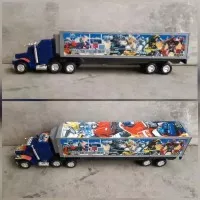 Mainan Mobil truck kontainer - mainan anak truk plastik transformer